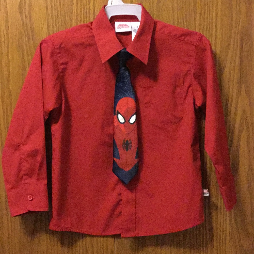 Spider Man Tie And Shirt